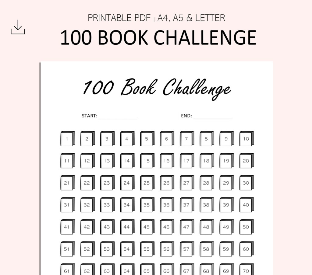 100 Book Challenge Printable