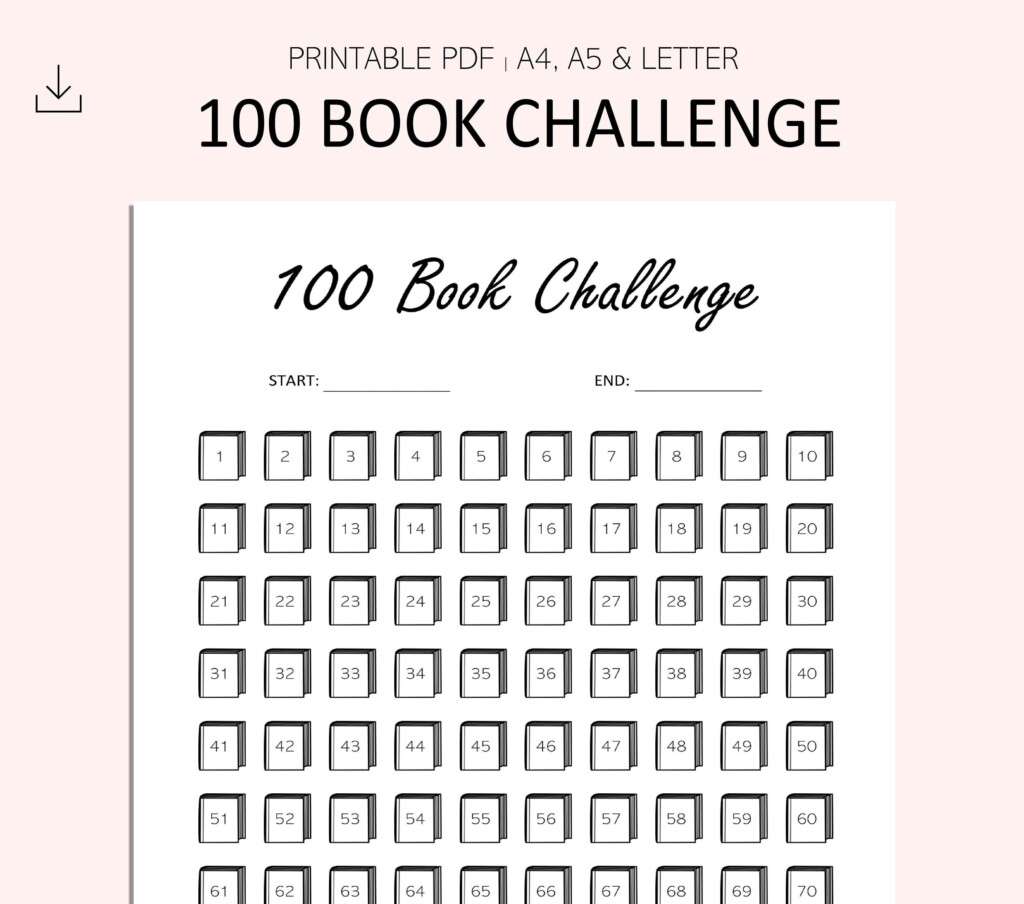 100 Book Challenge Printable