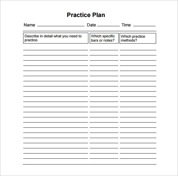 15 Practice Schedule Templates Word Excel PDF