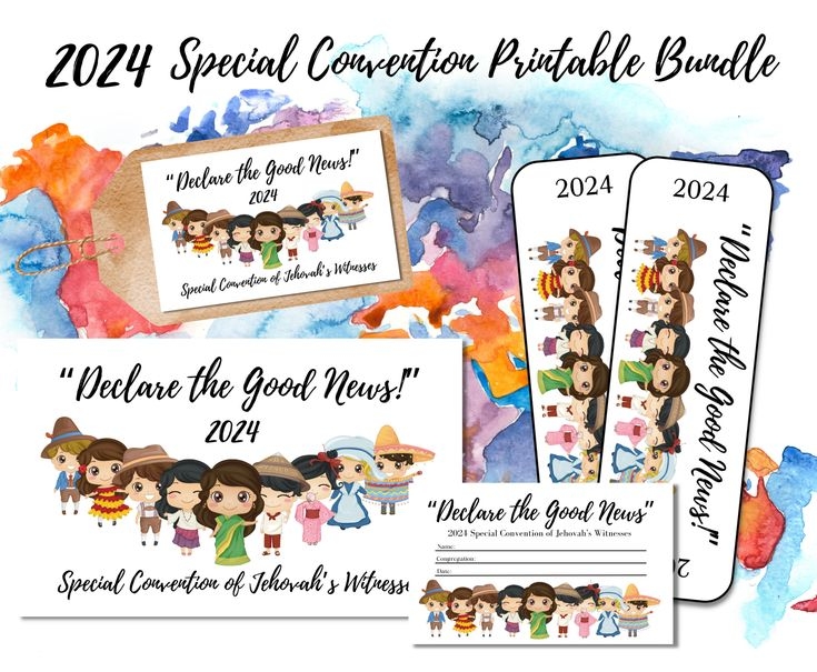 2024 Convention Printable Bundle Declare The Good News JW Gifts 2024 JW 