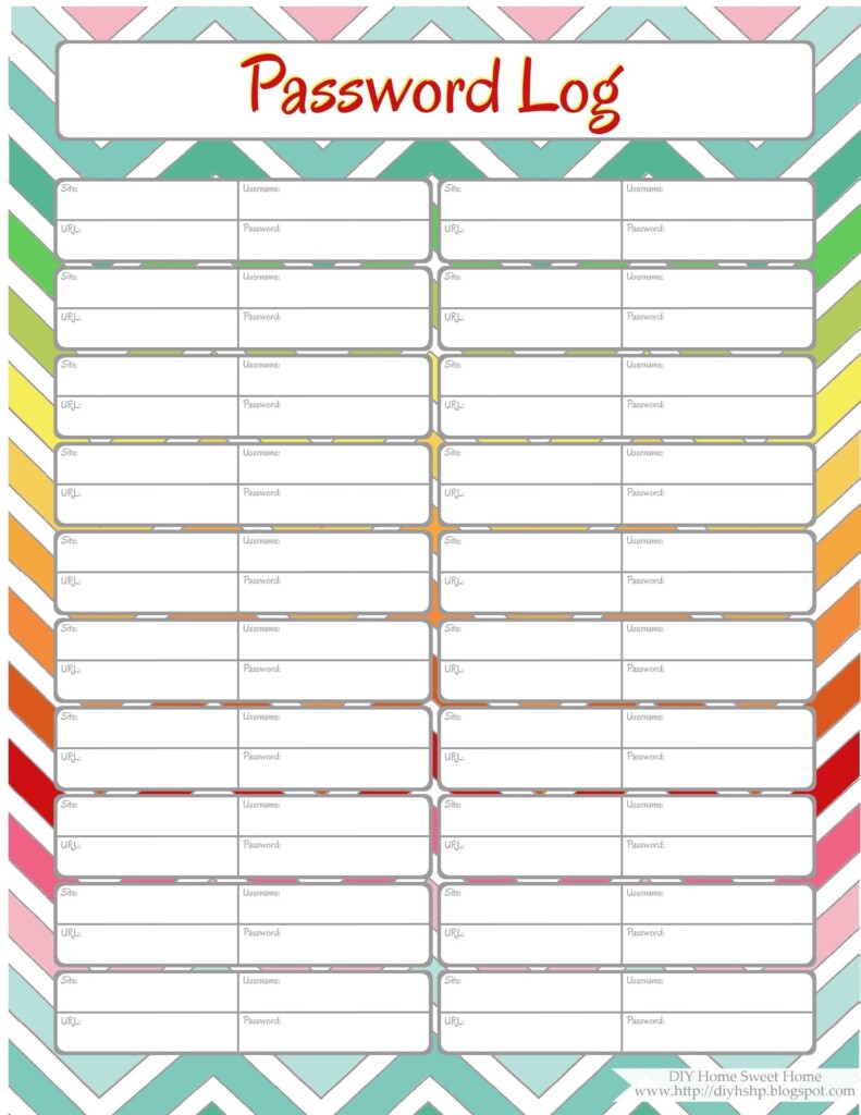 33 Best Password List Templates Word Excel PDF TemplateLab
