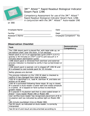 3m Attest Log Sheet Printable Doc Template PdfFiller