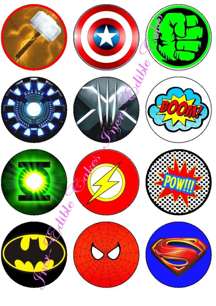 4 Best Images Of Printable Superhero Symbols Printable Superhero 