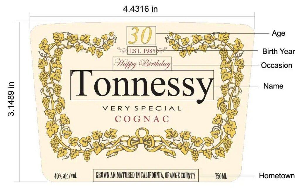 5 Hennessy Label Templates Printable FREE Download 