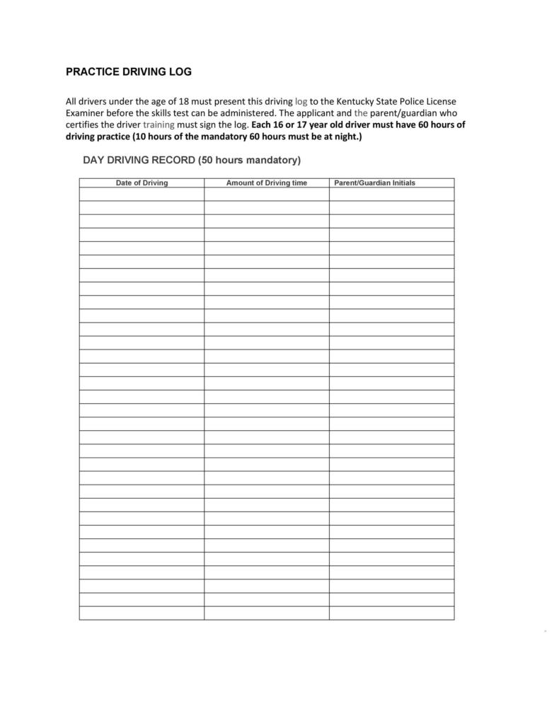 50 Printable Driver 39 s Daily Log Books Templates Examples 