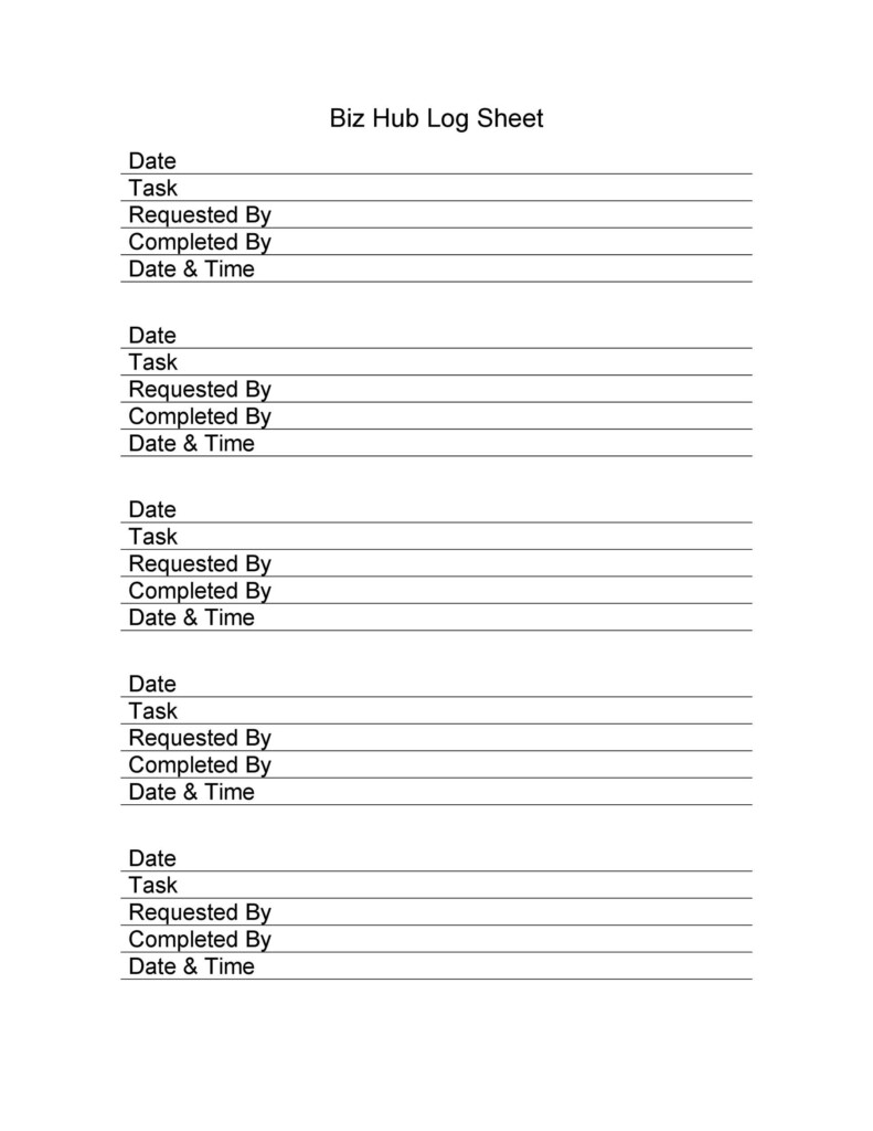 50 Printable Log Sheet Templates Direct Download TemplateLab