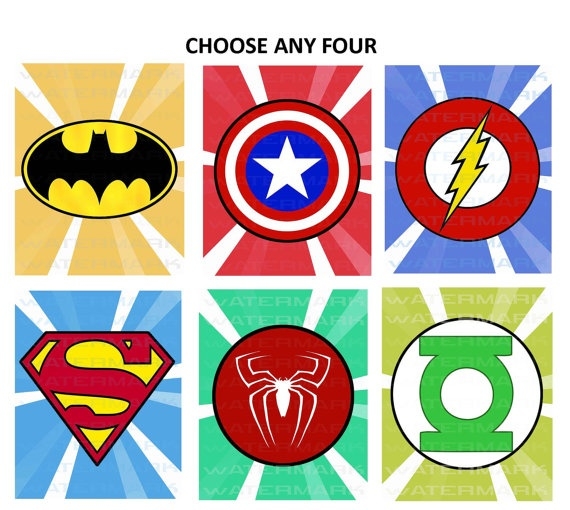 7 Best Images Of Free Printables Superhero Logos Printable Superhero 