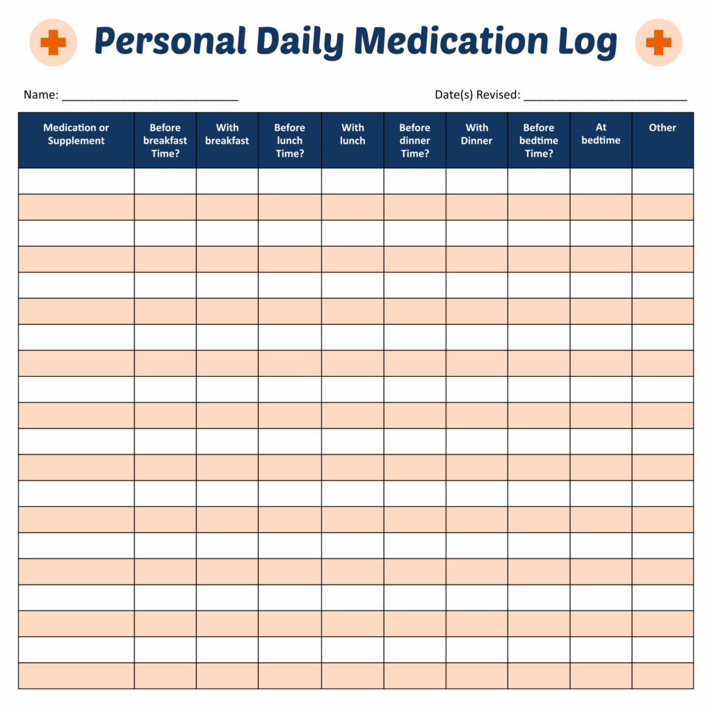 7 Best Images Of Printable Patient Medication Log Sheet Printable 