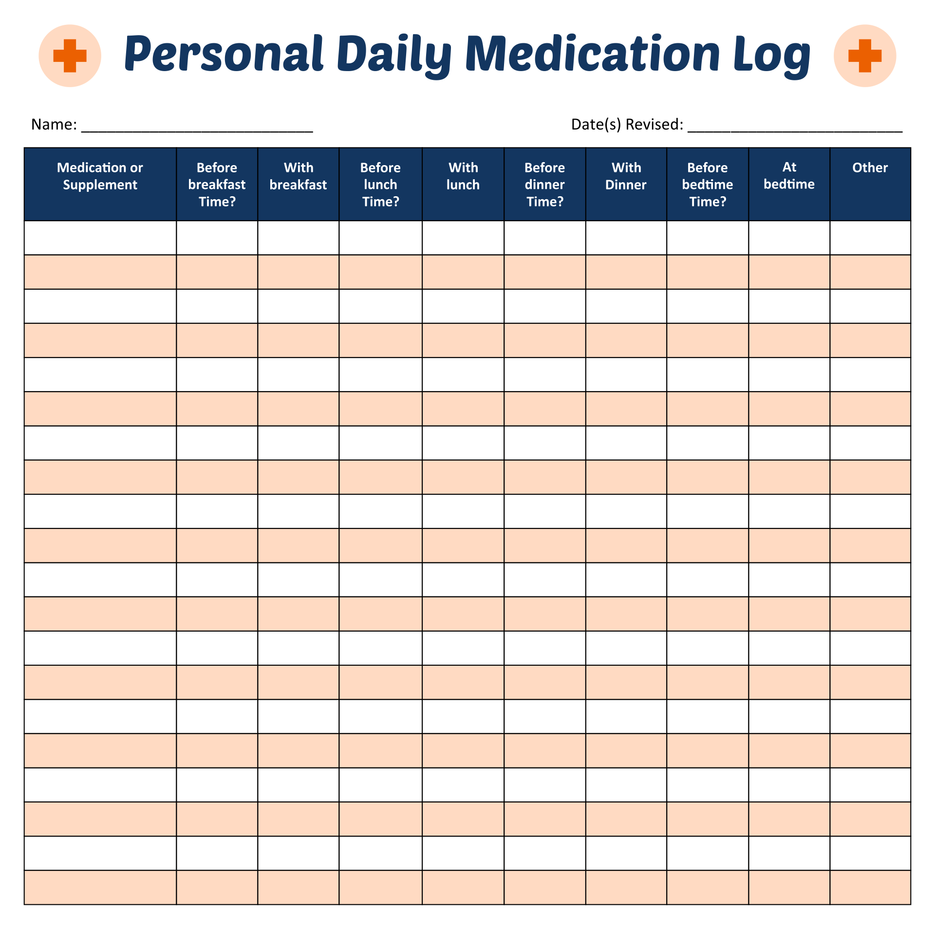 7 Best Images Of Printable Patient Medication Log Sheet Printable