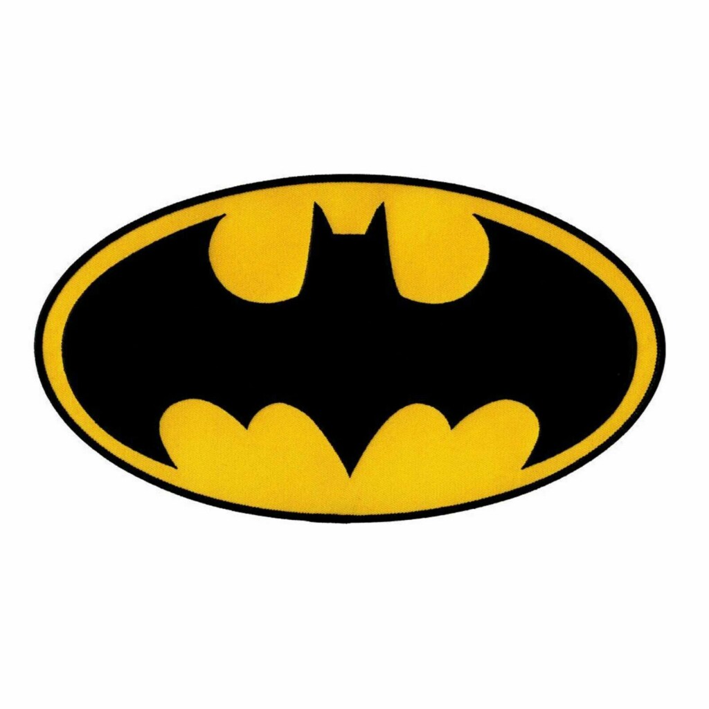 8 INCH Batman Chest Logo Embroidered Iron On Patch Licensed W05 EBay
