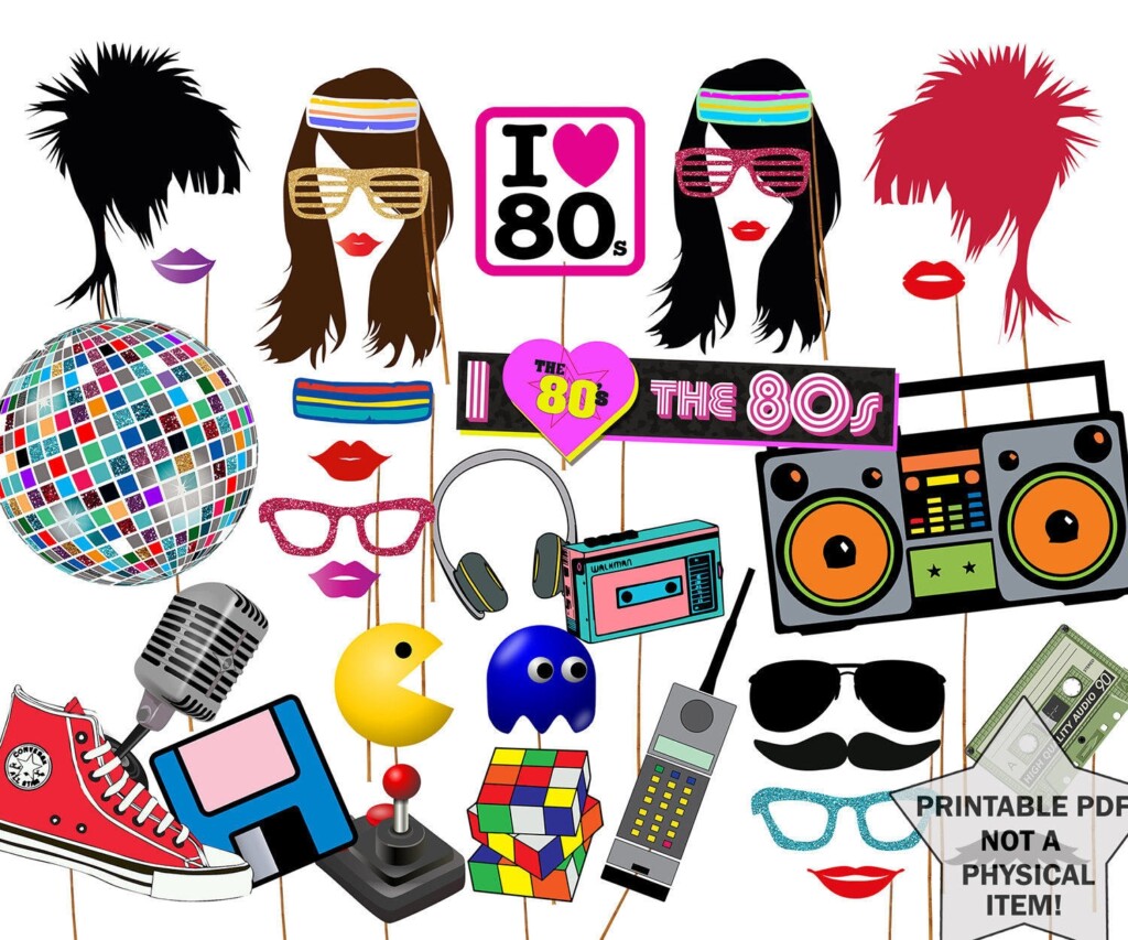 80 39 S Themed Free 80S Printables
