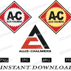 Allis Chalmers Logo Bundle Instant Download Print Cut Template 