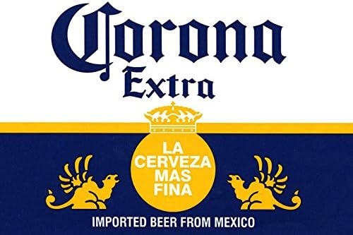 Amazon de Unbekannt Corona Poster La Cerveza Mas Fina K stliche