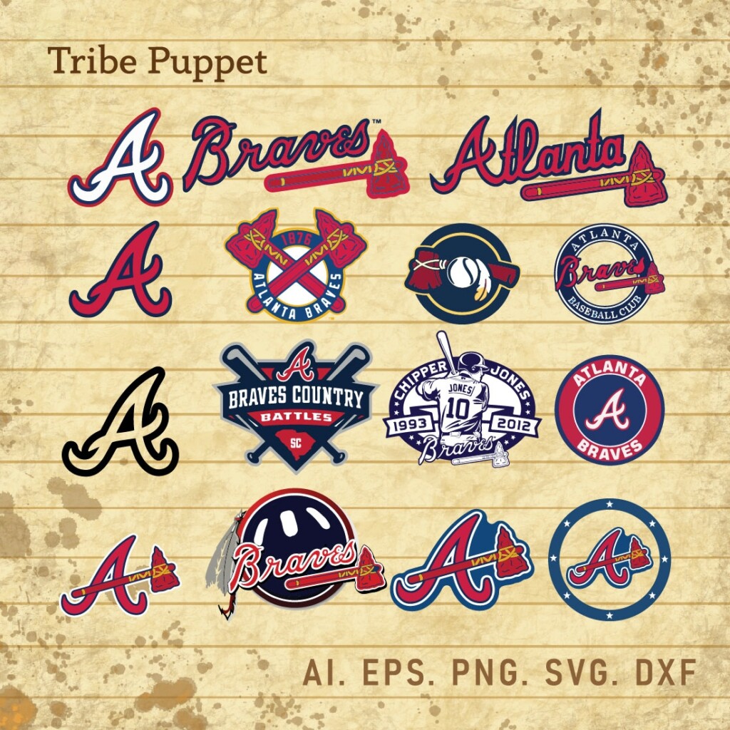 Atlanta Braves Logo Vector Set MasterBundles