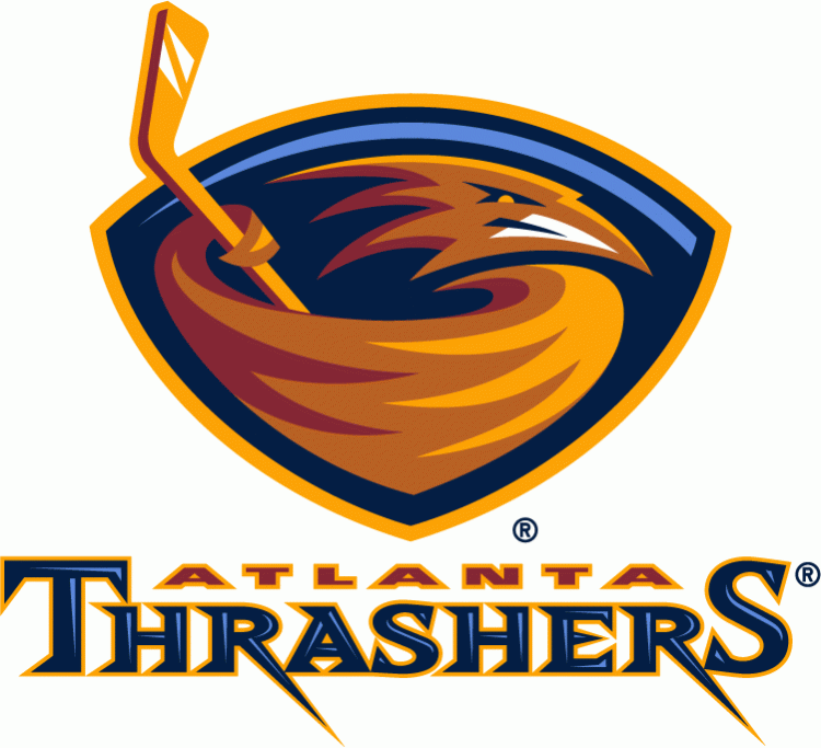 Atlanta Thrashers Wordmark Logo National Hockey League NHL Chris 