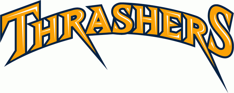 Atlanta Thrashers Wordmark Logo National Hockey League NHL Chris 