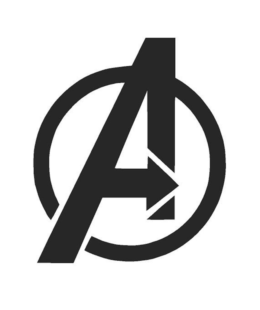 Avengers Logo Marvel Theme Polyester Stencils In A3 A4 A5 Etsy Canada