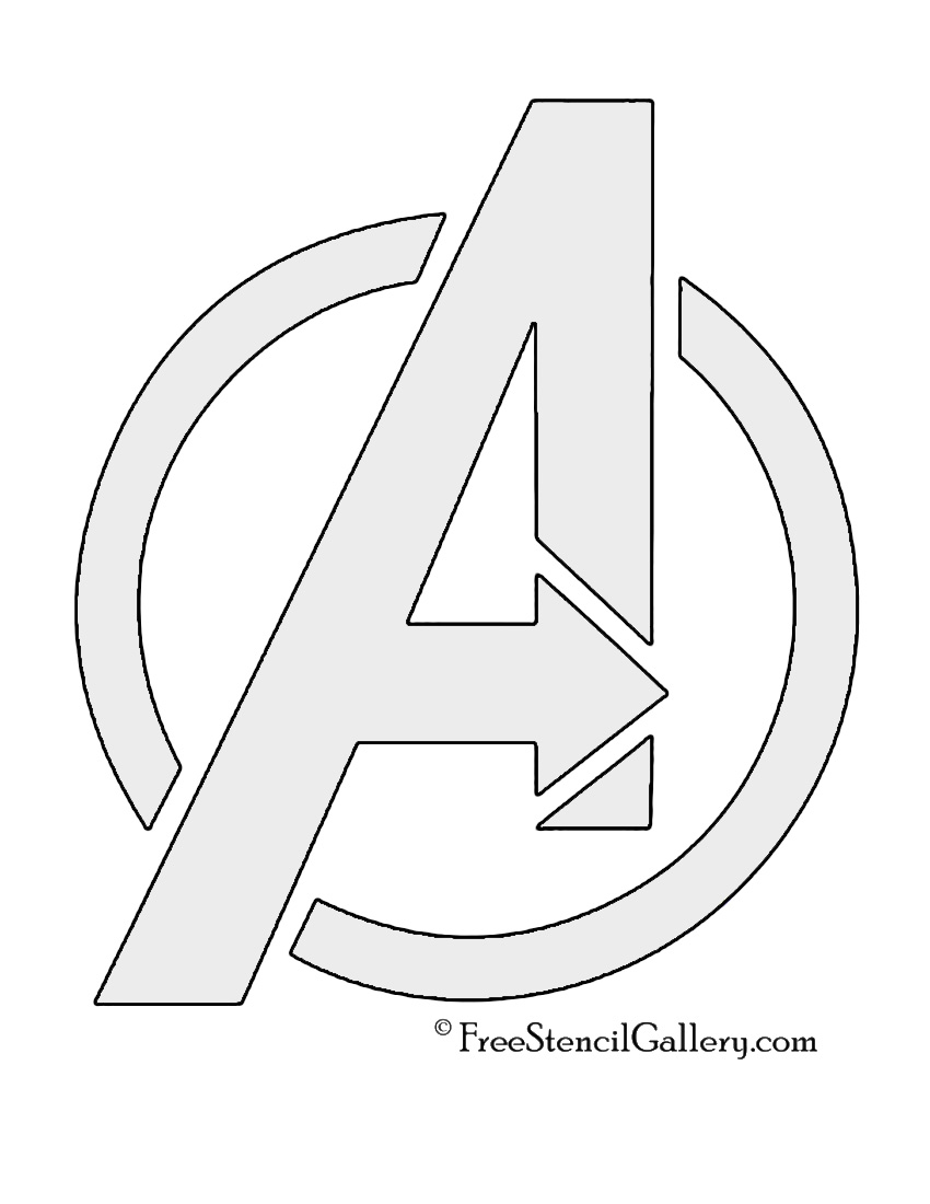Avengers Logo Stencil Free Stencil Gallery