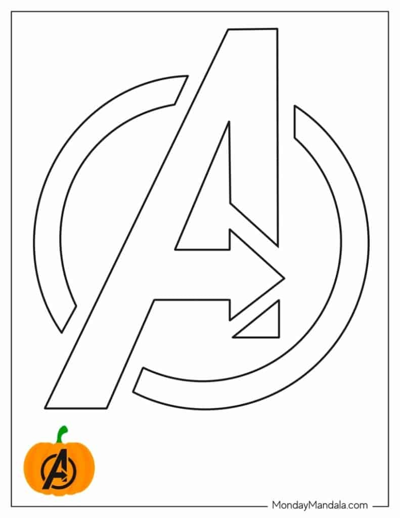 Avengers Pumpkin Stencils