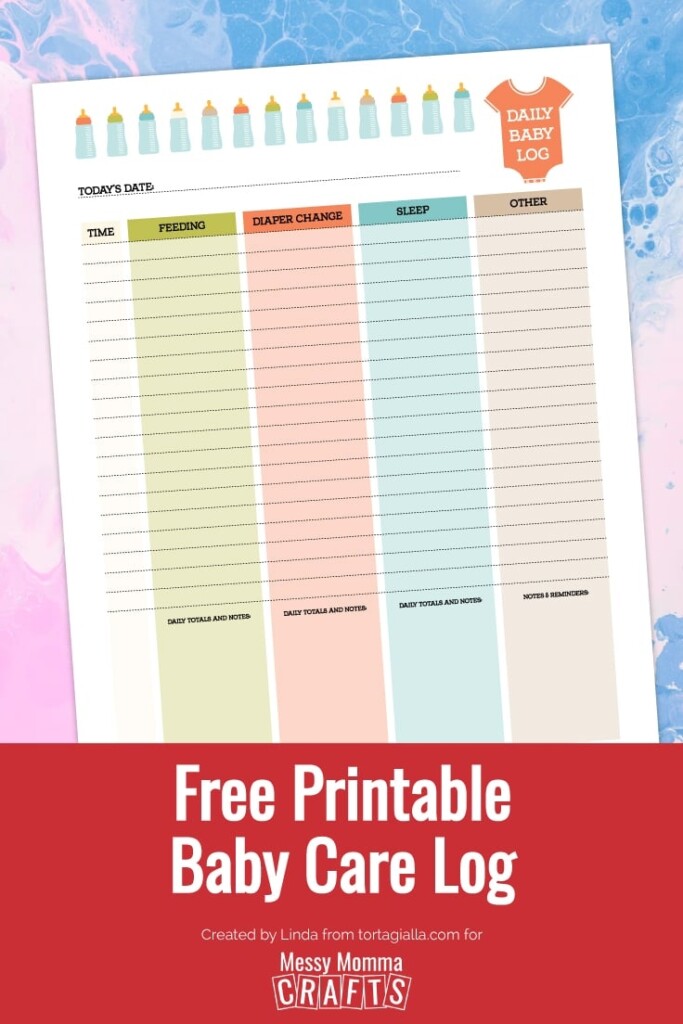 Baby Care Log Printable