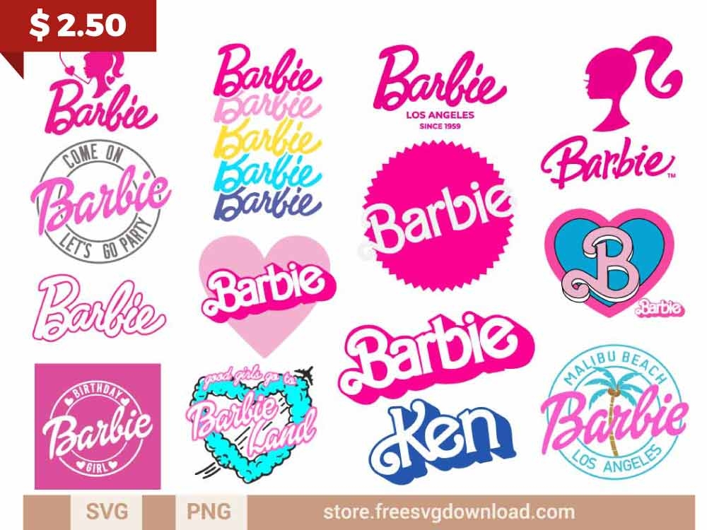 Barbie Logo SVG PNG Free Barbie Download Free SVG Download