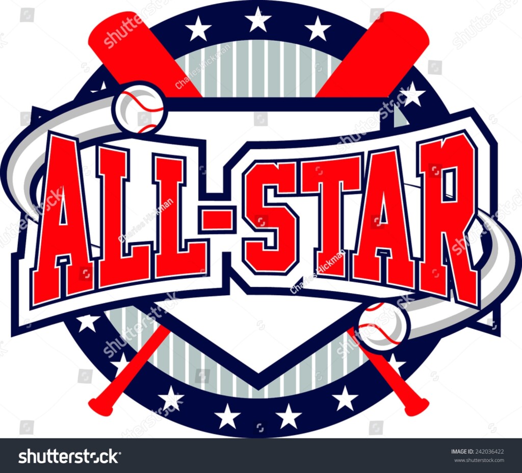 Baseball Allstar Logo Stock Vector 242036422 Shutterstock