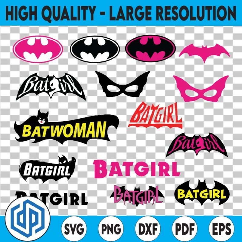 Batgirl Logo Batman Logo Batwoman Basic Editions Silhouette Studio 