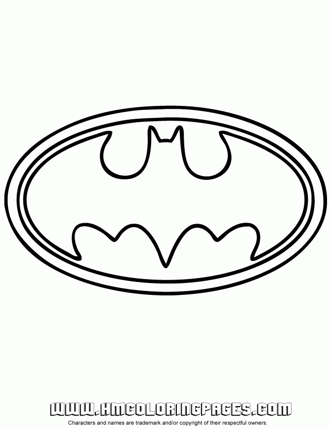 Batman Logo Coloring Pages To Download And Print For Free