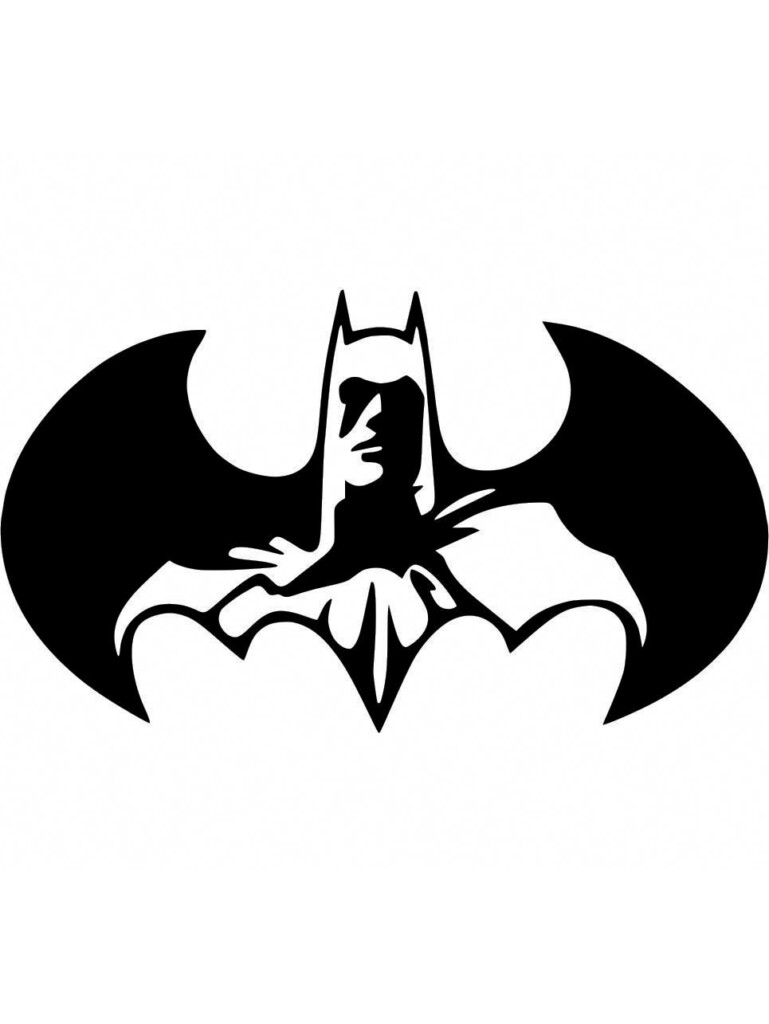 Batman Logo Stencil Template