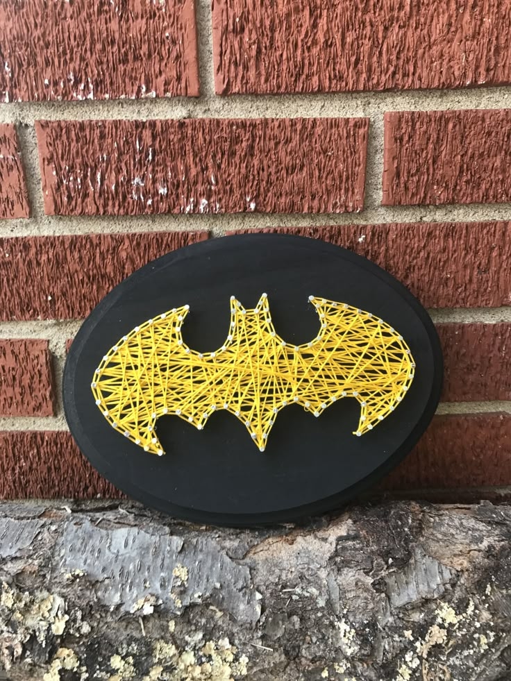 Batman Logo String Art Decoration Https www etsy listing 