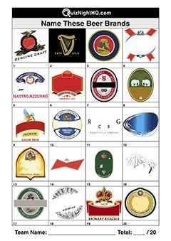 Beer Logos Of The World Picture Trivia Round Beer Logo Beer Pub 