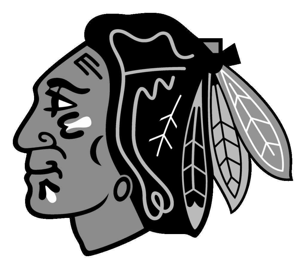 Blackhawks Logo Black And White Brands Logos