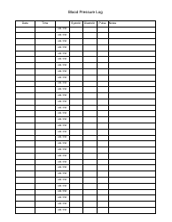 Blood Pressure Log Download Printable PDF Spanish Templateroller