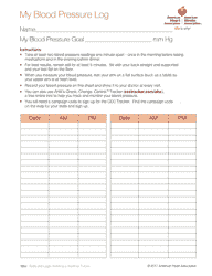 Blood Pressure Log Download Printable PDF Spanish Templateroller