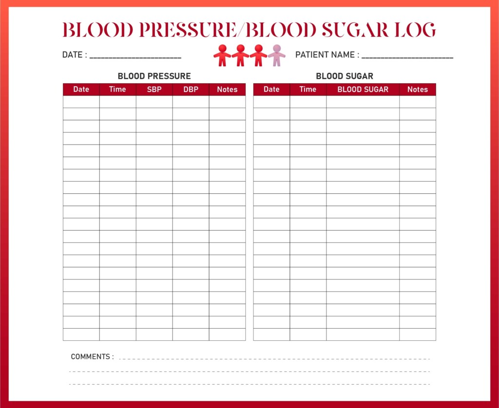 Blood Sugar Log 6 Free PDF Printables Printablee