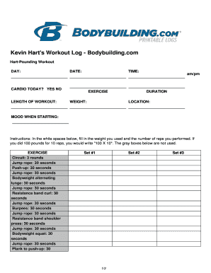 Bodybuilding Printable Logs Fill And Sign Printable Template Online