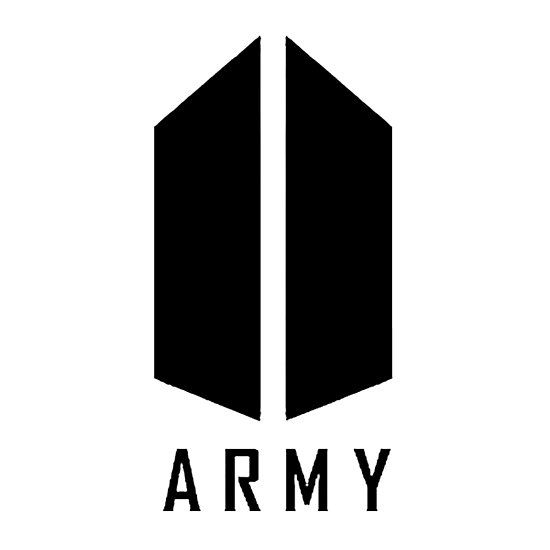 BTS ARMY Logo Black Photographic Print By Kissa Aura In 2021 Bts Army
