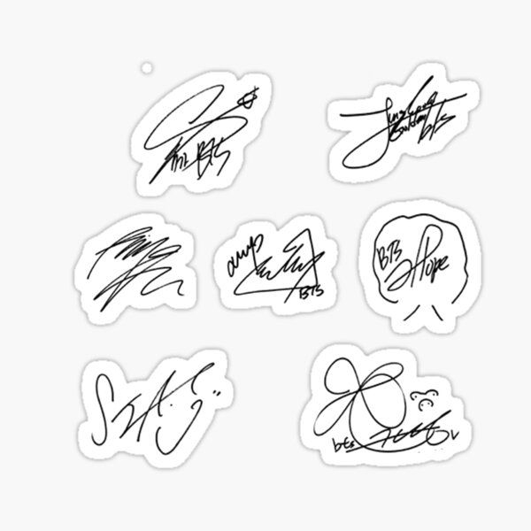 Bts Stickers Printable Black And White Printable Word Searches