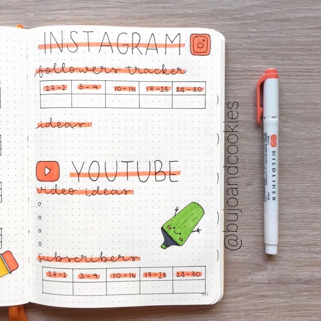 Building A Social Media Tracker In Your Bullet Journa Vrogue co