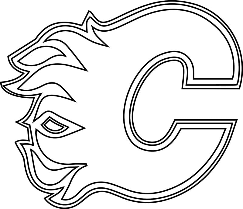 Calgary Flames Logo Coloring Page Free Printable Coloring Pages For Kids