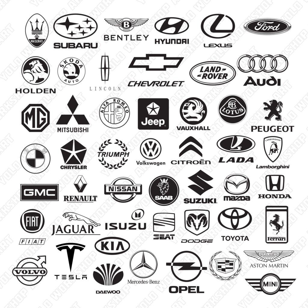 Car Logo Svg File Eps File Jpg File Png File Silhouette Etsy
