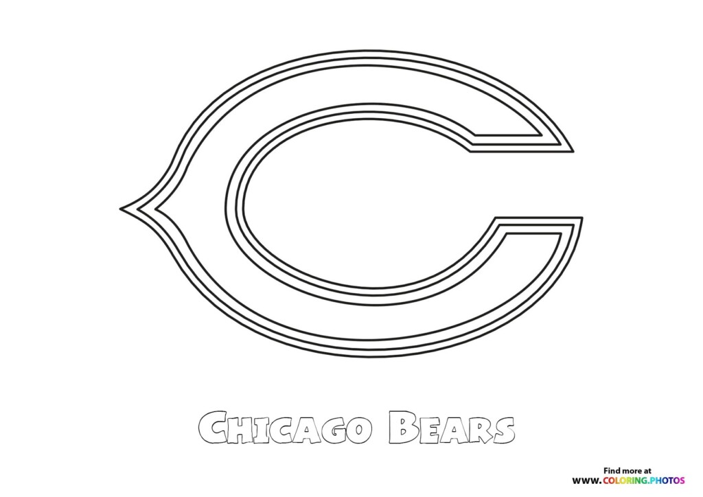 Chicago Bears NFL Logo Coloring Pages For Kids