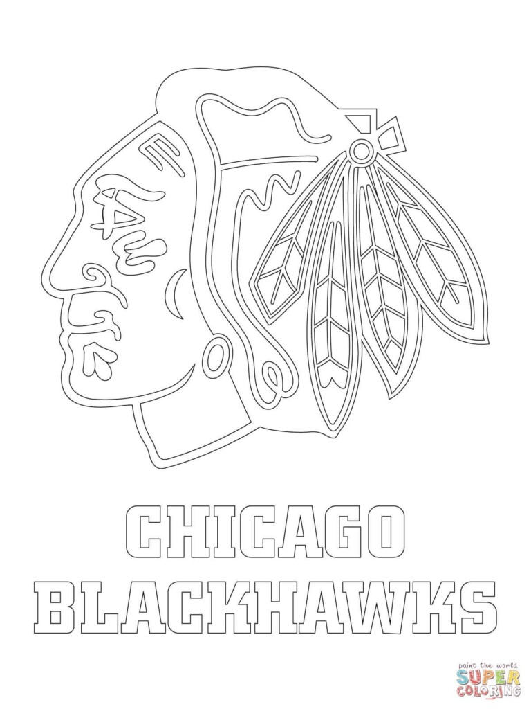 Chicago Blackhawks Logo Coloring Page Free Printable Coloring Pages 
