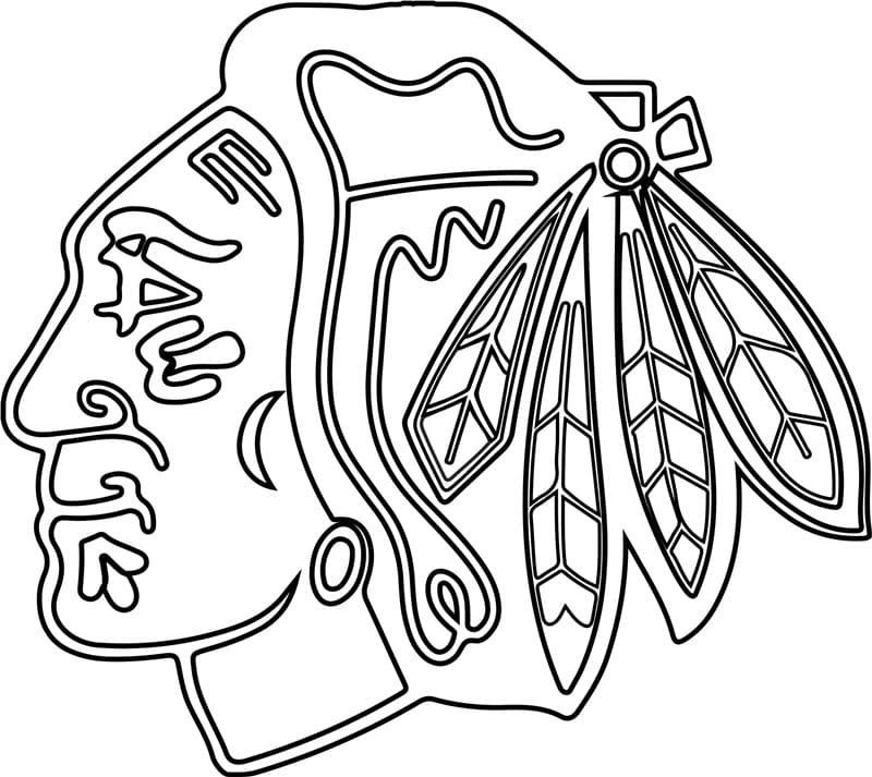 Chicago Blackhawks Logo Coloring Page Free Printable Coloring Pages 