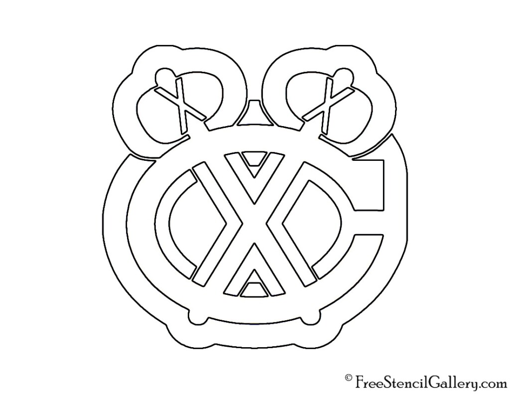 Chicago Blackhawks Logo Outline