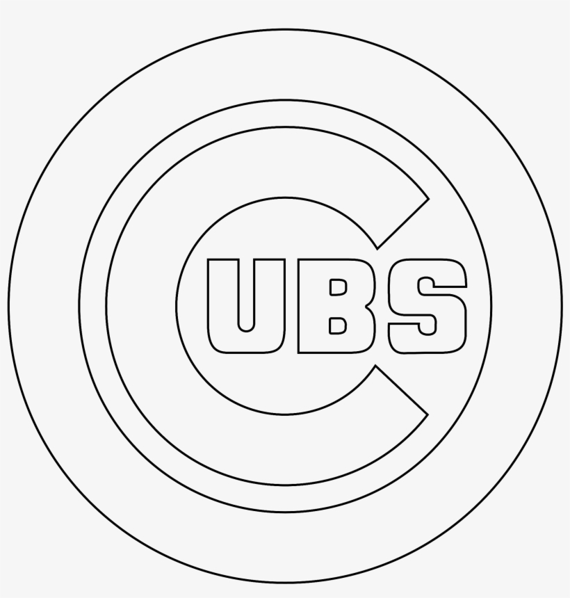 Chicago Cubs Logo Outline Outline Transparent PNG 2400x2400 Free 