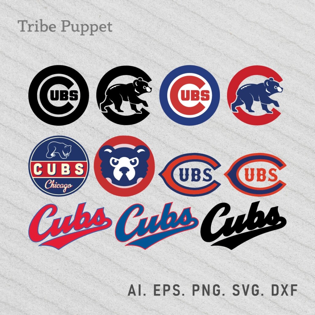 Chicago Cubs Logo Vector Set MasterBundles