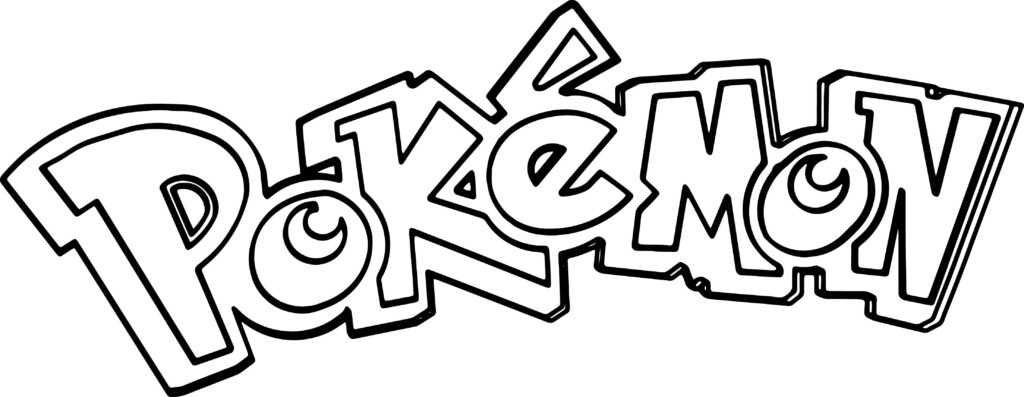Cool Pokemon Logo Text Coloring Page Pokemon Logo Coloring Pages 
