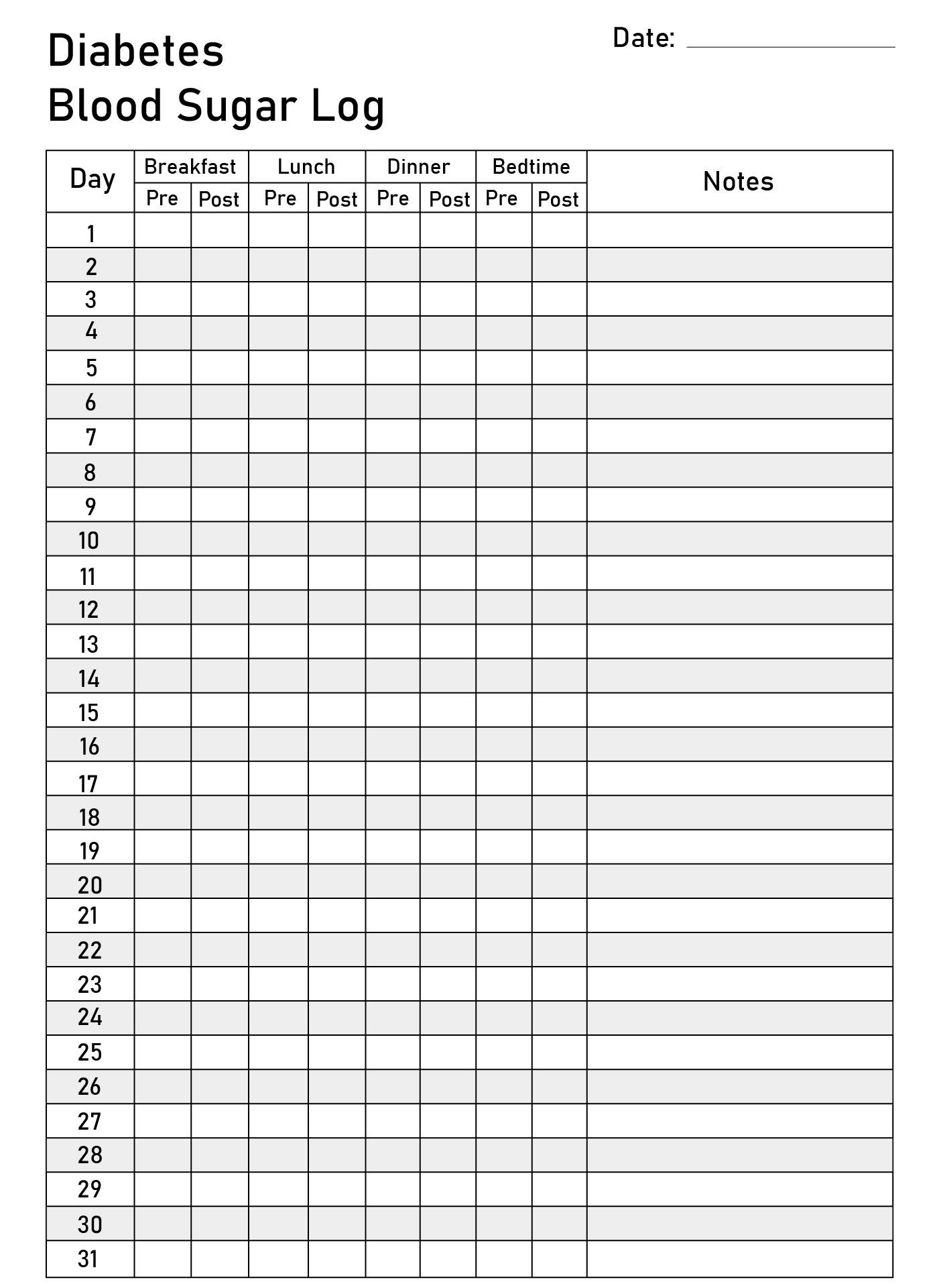 Diabetic Food Log Sheets 10 Free PDF Printables Printablee