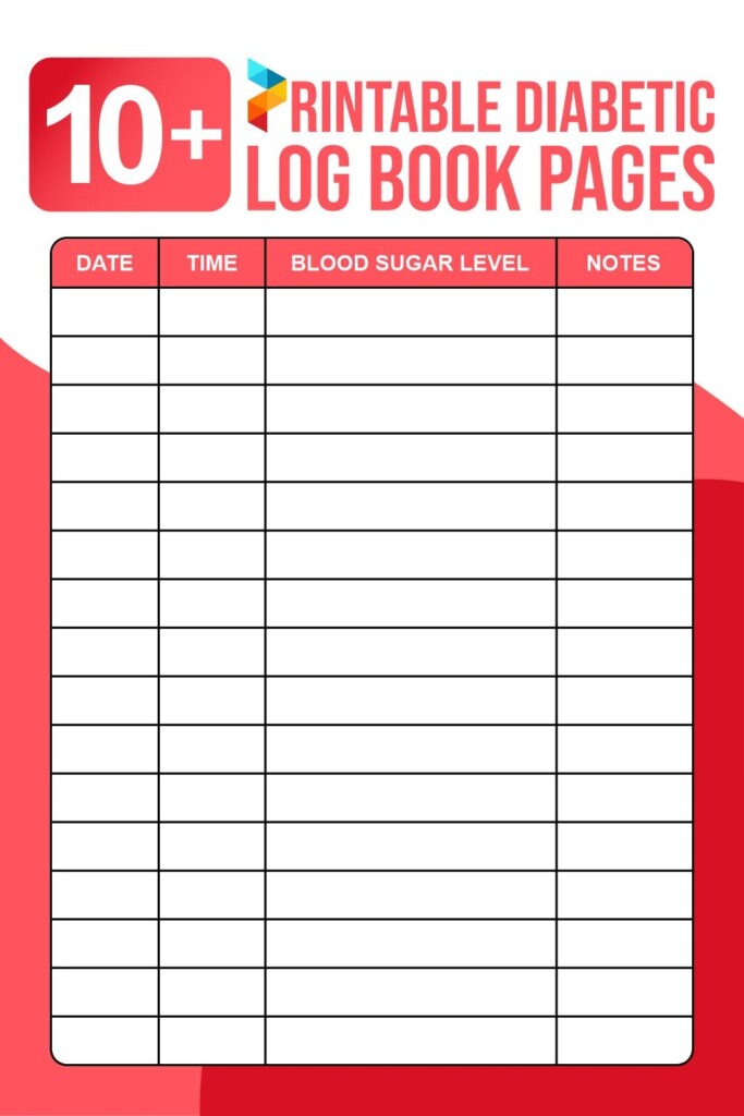 Diabetic Log Printable